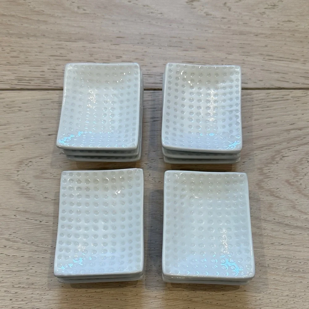 Crate & Barrel Mini Rectangle Dipping Dish | 12 Total
